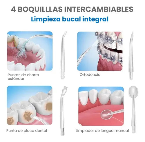 Irrigador Dental Inalámbrico — Elimina Lo Que Tu Cepillo No Puede En Segundos 💧