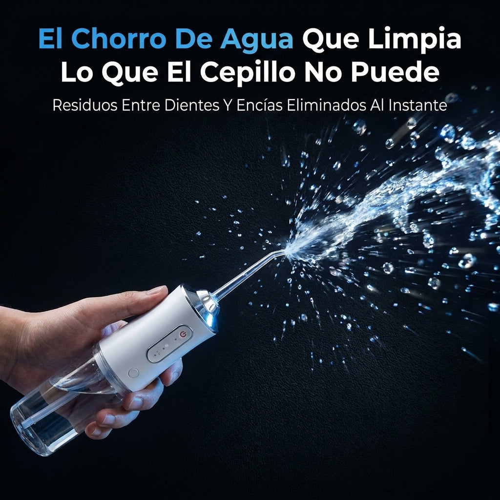 Irrigador Dental Inalámbrico — Elimina Lo Que Tu Cepillo No Puede En Segundos 💧
