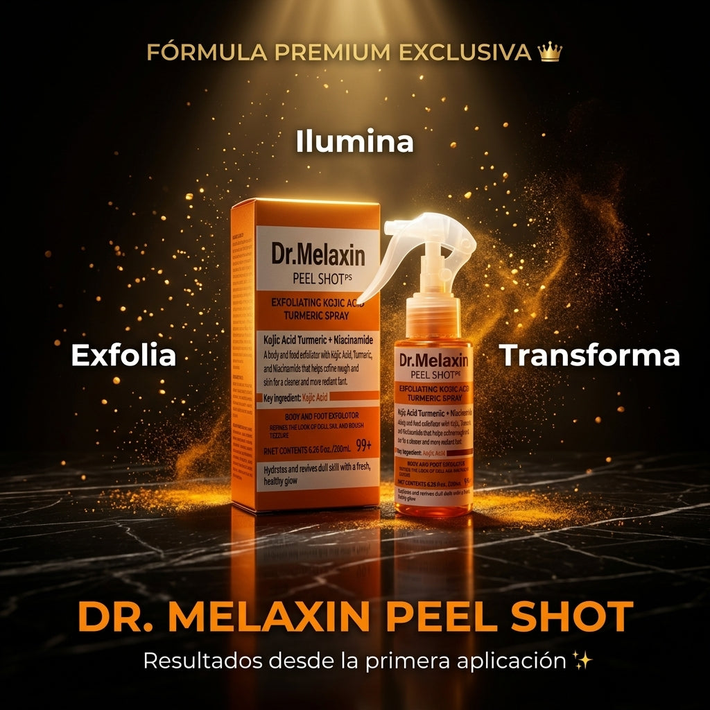 Dr. Melaxin Peel Shot — Elimina Manchas, Afina la Piel y Recupera Tu Brillo Natural en Días ✨