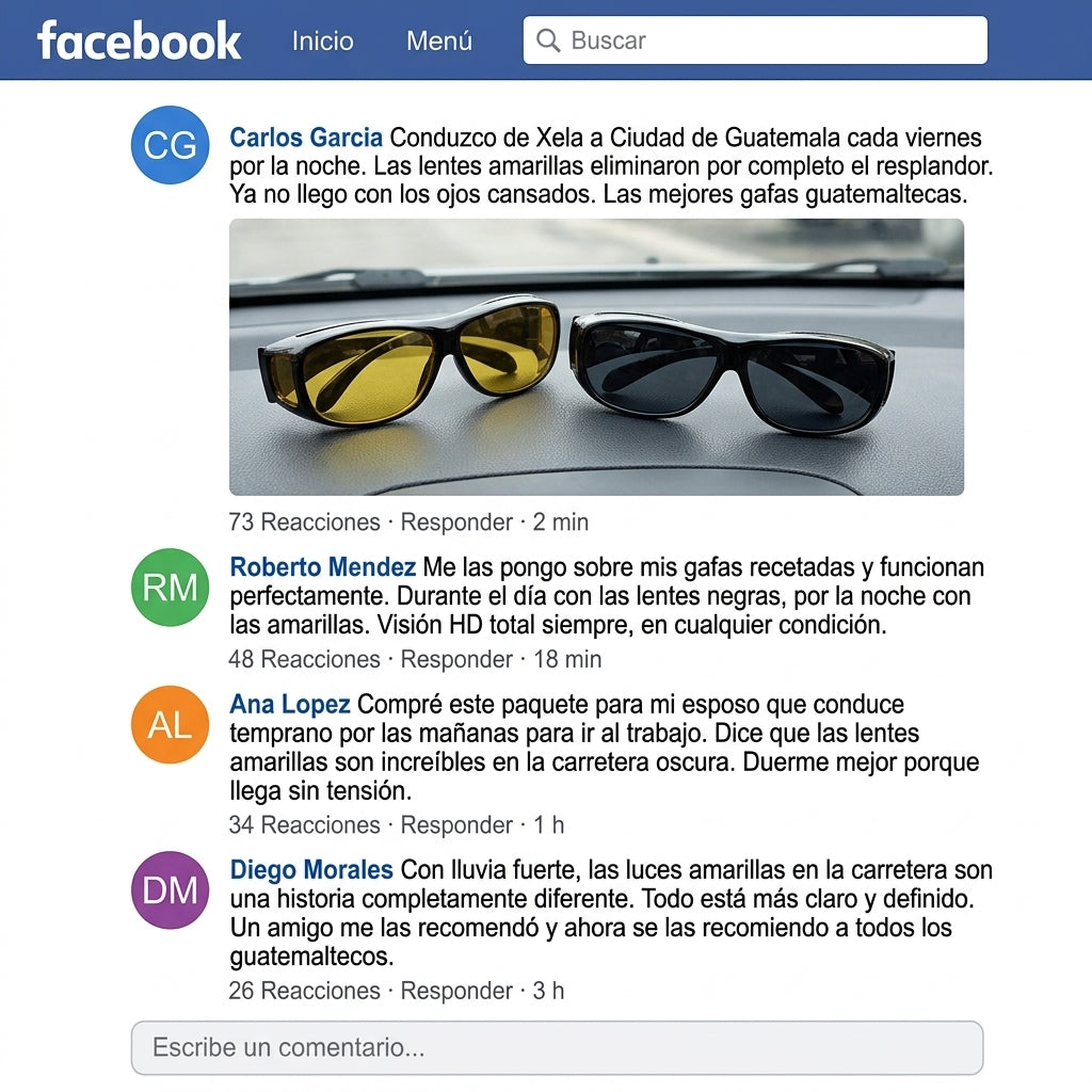 Gafas HD Vision Polarizadas — Ve el Doble de Claro de Día y de Noche 🌙
