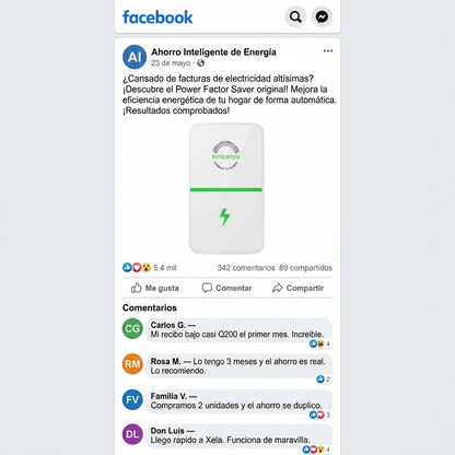 Caja Ahorradora de Energía — Reduce tu Factura de Luz Hasta un 50% desde el Primer Mes ⚡