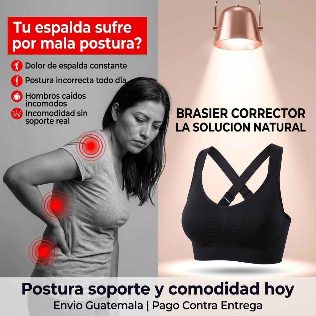 Brasier Corrector Postural — Levanta, Moldea y Elimina el Dolor de Espalda al Instante 🔥