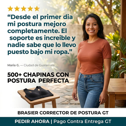 Brasier Corrector Postural — Levanta, Moldea y Elimina el Dolor de Espalda al Instante 🔥