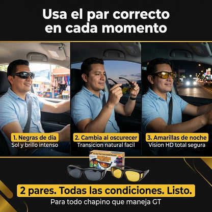 Gafas HD Vision Polarizadas — Ve el Doble de Claro de Día y de Noche 🌙