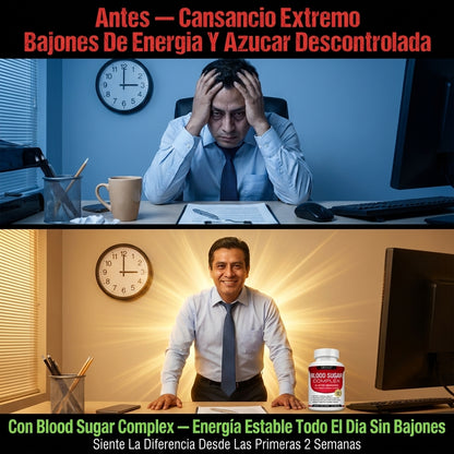 Blood Sugar Complex — Controla Tu Azúcar Naturalmente Con 20 Ingredientes Activos 🌿