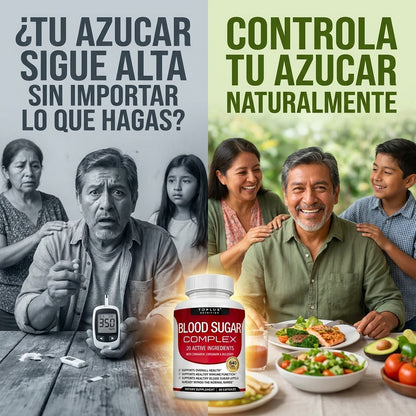 Blood Sugar Complex — Controla Tu Azúcar Naturalmente Con 20 Ingredientes Activos 🌿