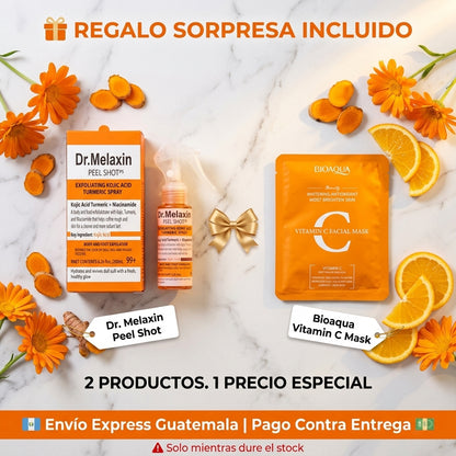 Dr. Melaxin Peel Shot — Elimina Manchas, Afina la Piel y Recupera Tu Brillo Natural en Días ✨