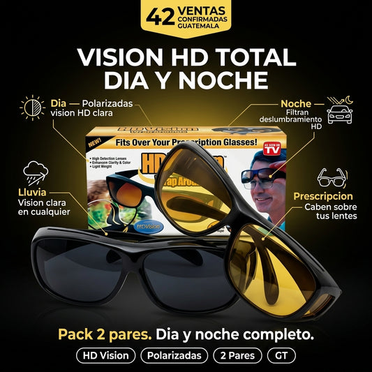 Gafas HD Vision Polarizadas — Ve el Doble de Claro de Día y de Noche 🌙