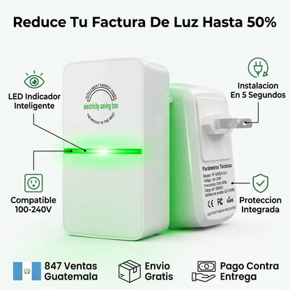 Caja Ahorradora de Energía — Reduce tu Factura de Luz Hasta un 50% desde el Primer Mes ⚡