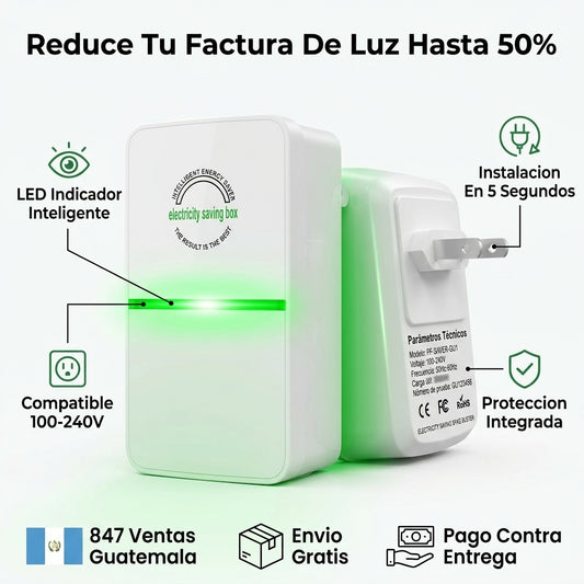 Caja Ahorradora de Energía — Reduce tu Factura de Luz Hasta un 50% desde el Primer Mes ⚡