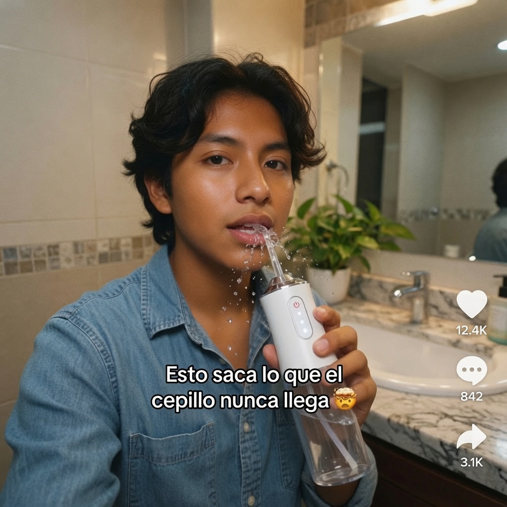 Irrigador Dental Inalámbrico — Elimina Lo Que Tu Cepillo No Puede En Segundos 💧