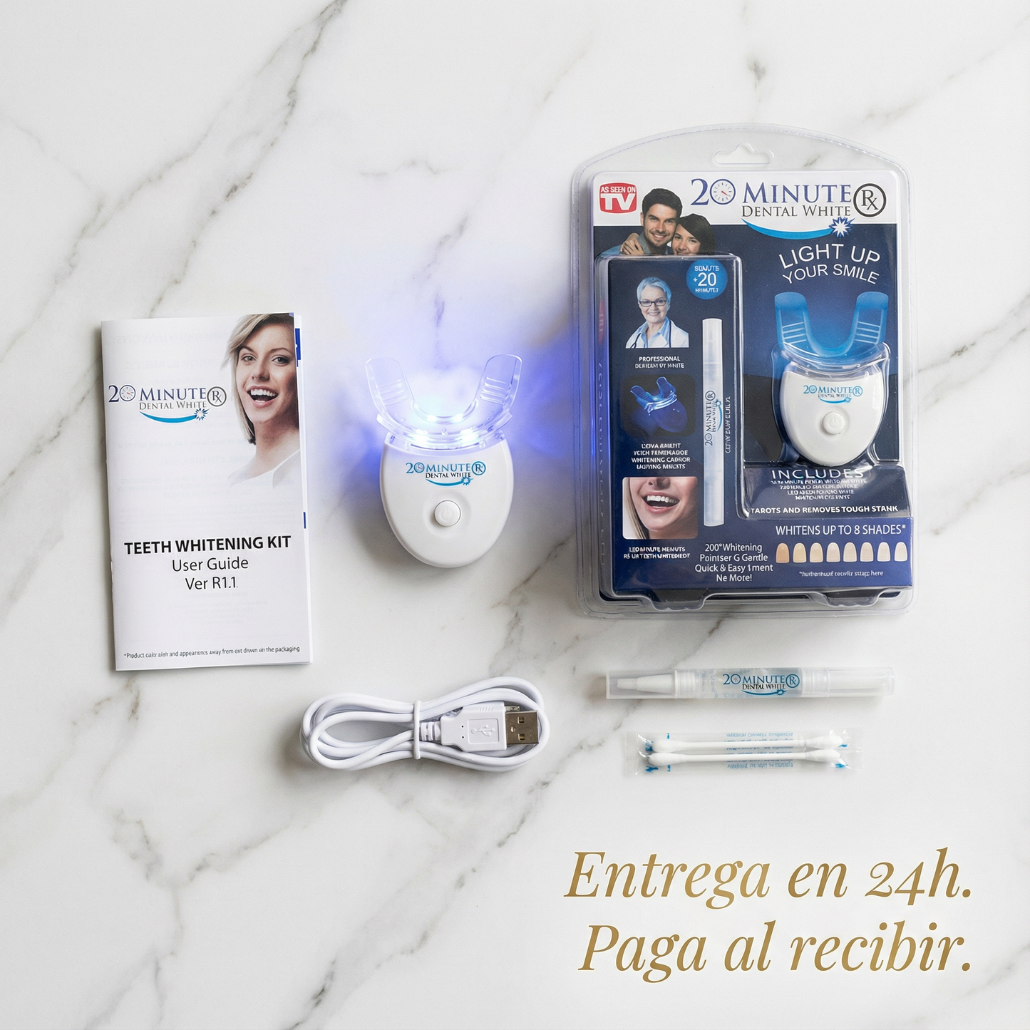 Dentilux PRO — Blanquea Tus Dientes 5 Tonos Más en Solo 20 Minutos Desde Casa ✨